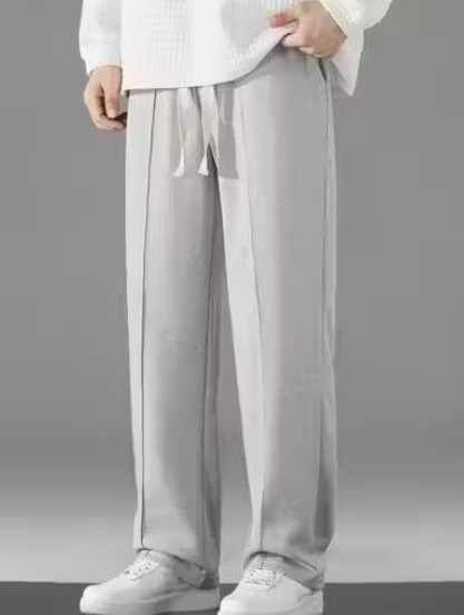 Men's Regular Fit Track Pants – Cotton Blend Joggers with Elastic Waistband & Pockets | Comfortable Activewear for Gym, Running & Casual Wear