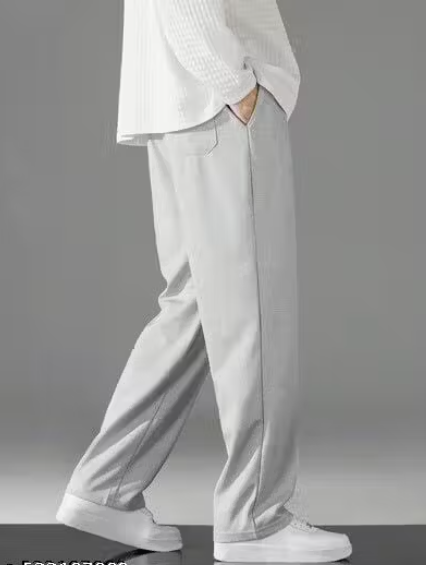 Men's Regular Fit Track Pants – Cotton Blend Joggers with Elastic Waistband & Pockets | Comfortable Activewear for Gym, Running & Casual Wear