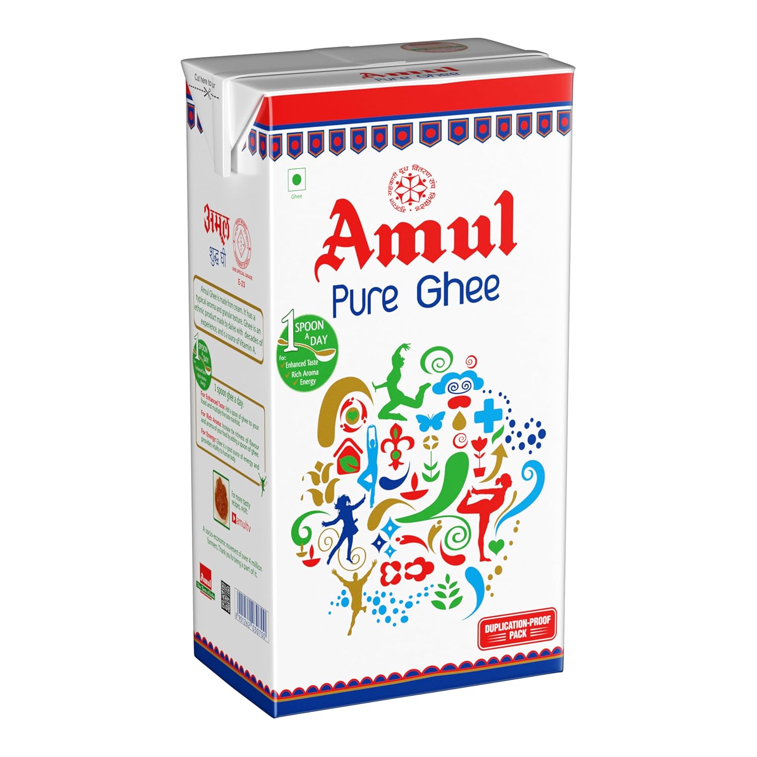 Amul Pure Ghee Tetra pack  (1 L)