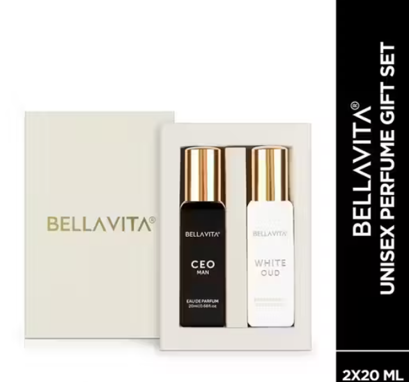 Bella Vita Luxury CEO Man 20 ml + White Oud Unisex 20 ml Perfume Gift Combo Pack for Men and Women (Pack of 2)