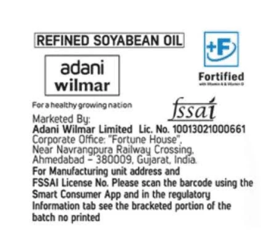 Fortune Soya Health Refined Soybean Oil 750 g