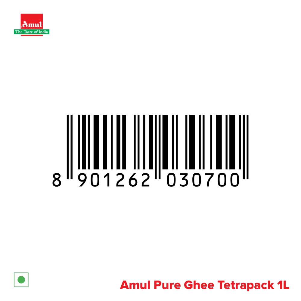 Amul Pure Ghee Tetra pack  (1 L)