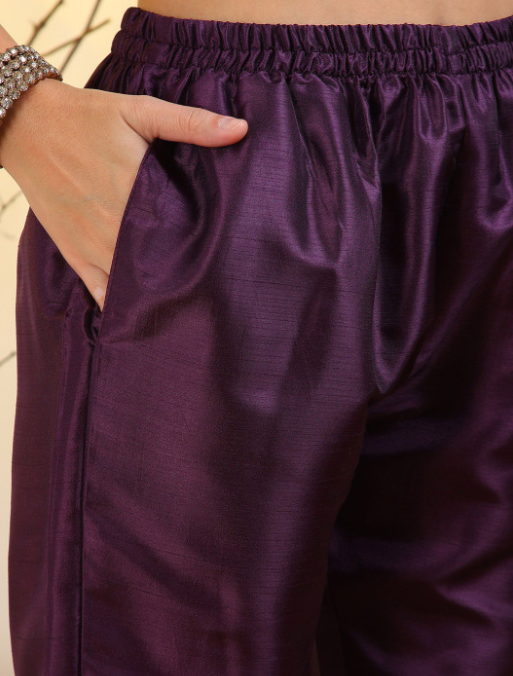 Women Ethnic Motifs Embroidered Thread Work Kurta with Trousers & Dupatta