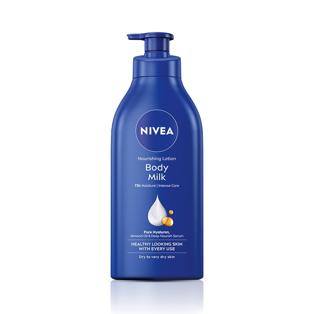 NIVEA Body Milk, Moisturizer Lotion, with Deep Moisture Serum, Almond Oil & Vitamin E  (400 ml)