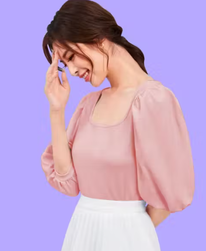 Women's Solid Pink Tops & Tunics