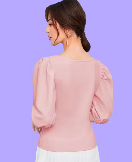 Women's Solid Pink Tops & Tunics