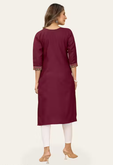Embroidered work Trendy kurti for womens & girls