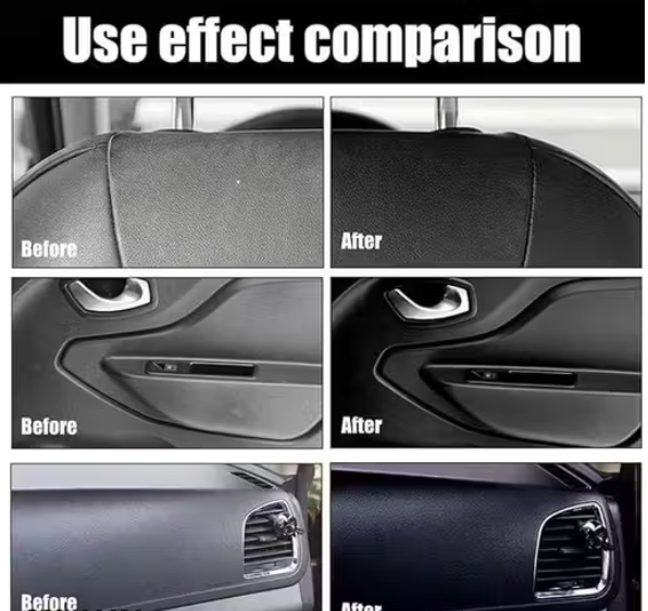 Crystal Coating for Car Bike Plastic Parts | 30ml PVC Restorer for Car Revitalizing Coating Agent | Car Maintenance Dashboard Plastic Crystal Coating Cleaner Polish Shining (pack of 2)