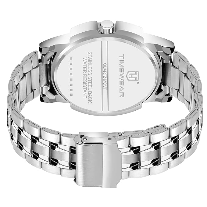 TIMEWEAR Analog, Day Date Functioning, Stainless Steel Chain Watch for Men