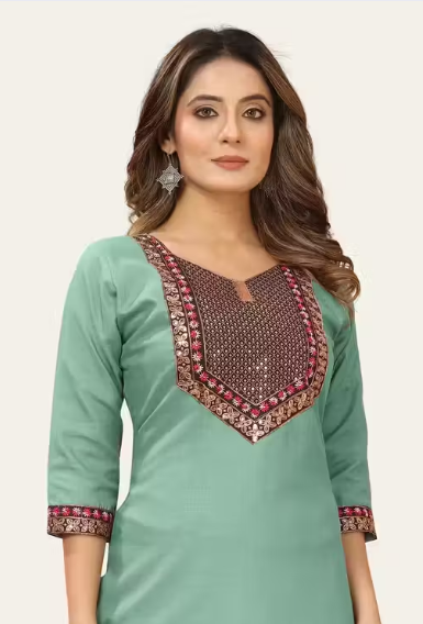 Embroidered work Trendy kurti for womens & girls