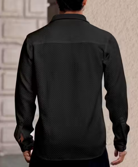 Solixon Western Wear Men’s Waffle Cotton Casual Shirt Full Sleeve