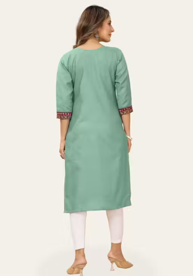 Embroidered work Trendy kurti for womens & girls