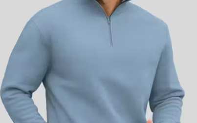 Men's Stylish Half-Zip High Neck Sweatshirt