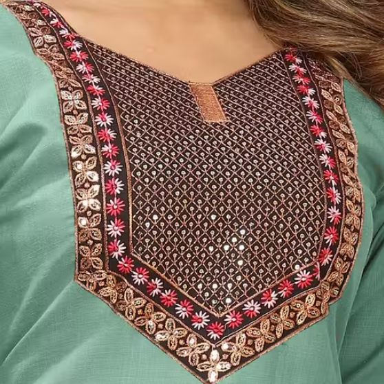 Embroidered work Trendy kurti for womens & girls