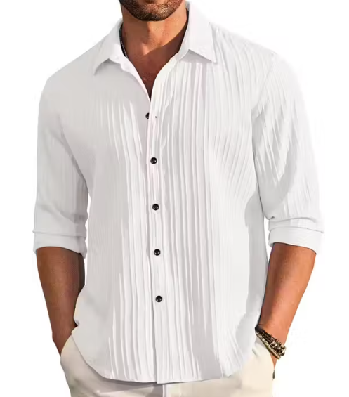 Shirt for men, Mens Textured shirt, popcorn shirt for men, popcorn shirt, Men's Regular Fit Popcorn Self Design Casual Shirt