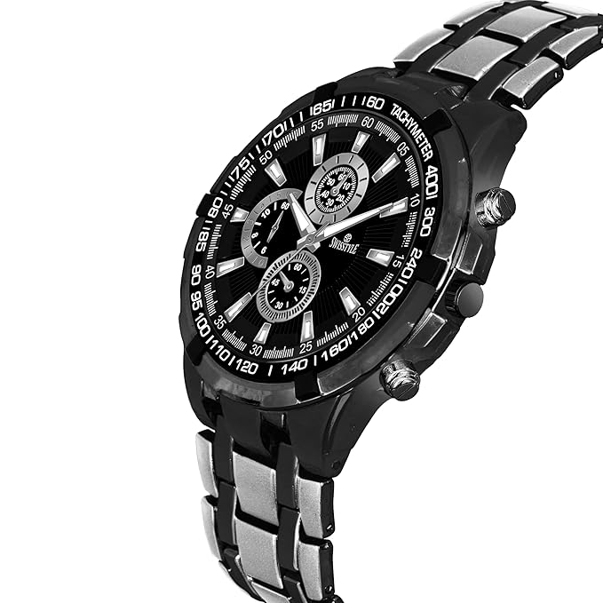 SWISSTYLE Men's Quartz Watches, Stainless Steel and Rose Gold-Plated, Water Resistant, Made in India