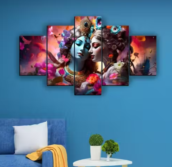 Beautiful Radha Krishna Wall Painting