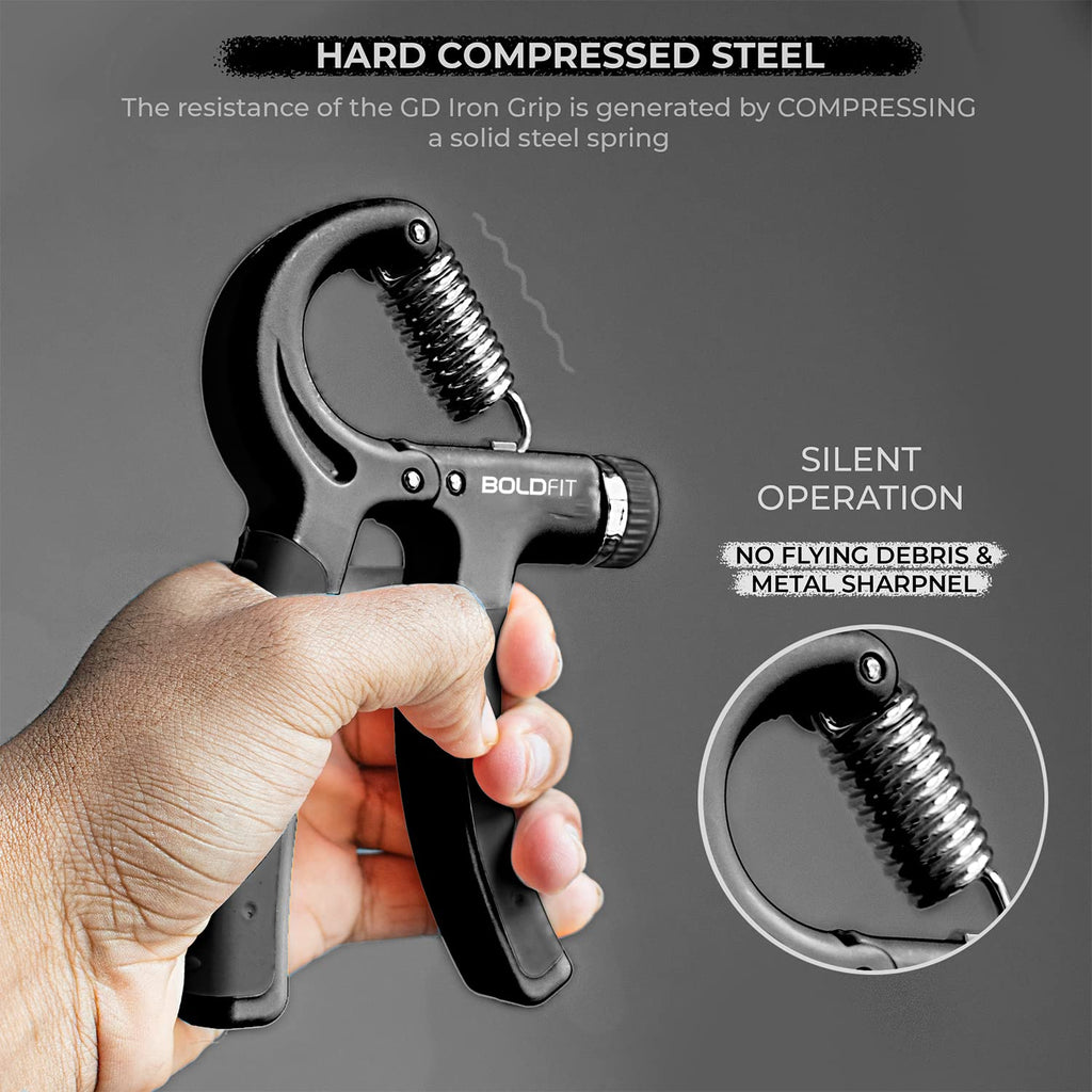Boldfit Hand Gripper for Men & Women Hand Grip Strengthened for Forearm, Wrist & Finger Workout Fitness Equipment for Home & Gym Training