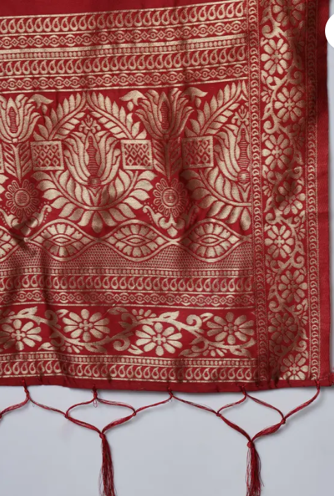 Women Cotton Silk Kurta Pant Set