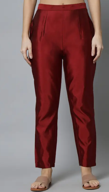 Women Cotton Silk Kurta Pant Set