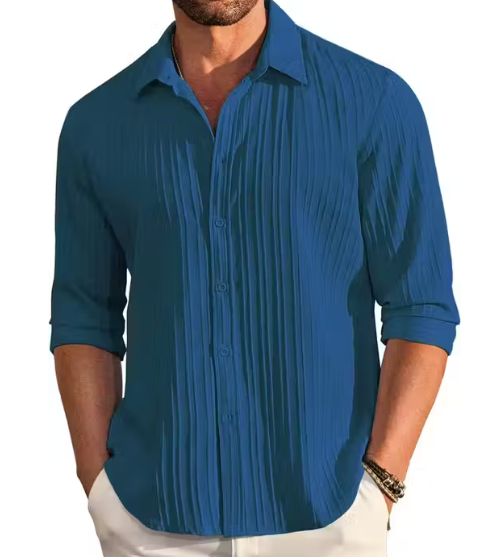 Shirt for men, Mens Textured shirt, popcorn shirt for men, popcorn shirt, Men's Regular Fit Popcorn Self Design Casual Shirt