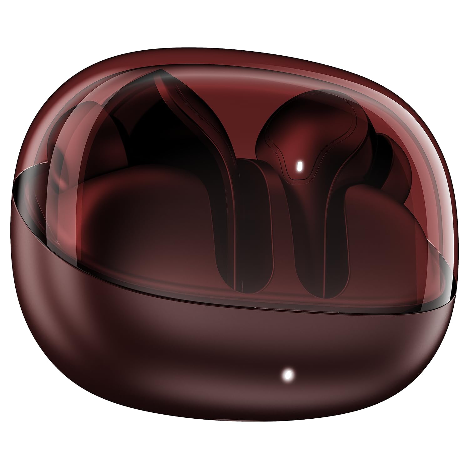 boAt 2025 Launch Airdopes Plus 311, Glass Design, ENx Tech, Fast Charge, 50 Hrs Battery, Stream Ad Free Music via App Support Bluetooth Earbuds, TWS Ear Buds Wireless Earphones with mic (Crimson Red)