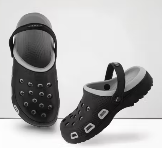 KRECX-1 BLACK-GREY Clogs Men