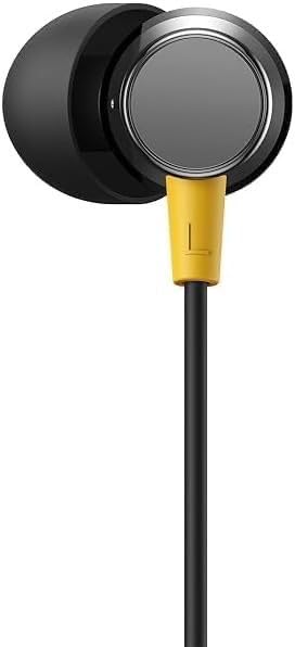 Original Type-C Buds 3 Earbuds Compatible with Realme Smartphones Moto Edge 50 Fusion, Samsung S23 FE, Vivo V30e, OnePlus CE Nord 4, iQOO Neo 7, Motorola Phones, Wired in-Ear Earbdud (Black)