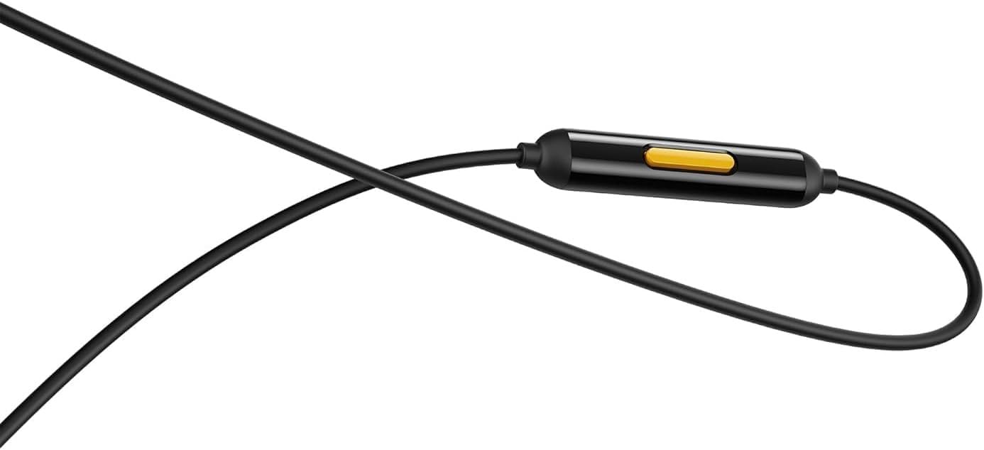 Original Type-C Buds 3 Earbuds Compatible with Realme Smartphones Moto Edge 50 Fusion, Samsung S23 FE, Vivo V30e, OnePlus CE Nord 4, iQOO Neo 7, Motorola Phones, Wired in-Ear Earbdud (Black)