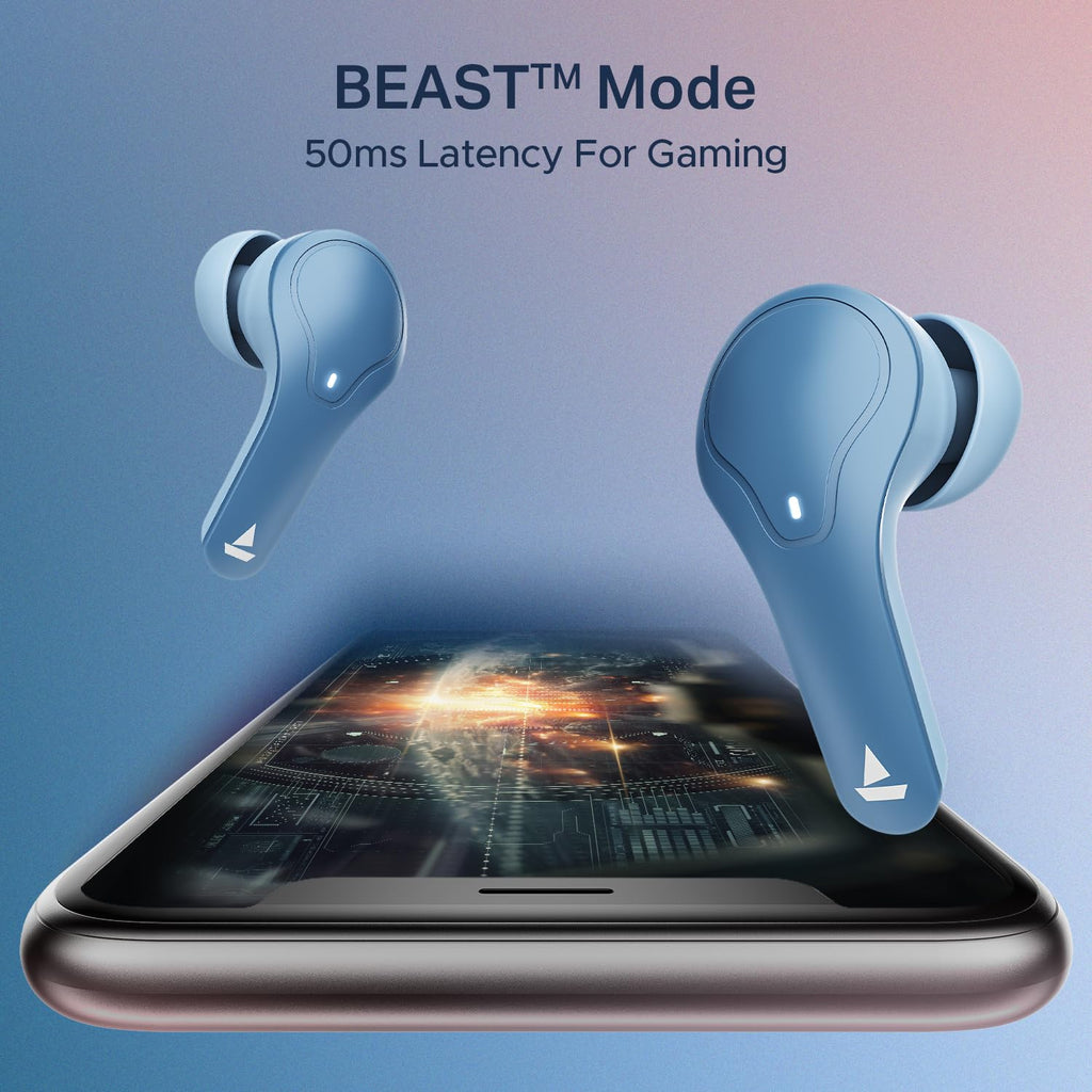 boAt 2025 Launch Airdopes Plus 311,Glass Design,ENx Tech,50 H Battery, Fast Charge, Stream Ad Free Music via App Support, Bluetooth Earbuds, TWS Ear Buds Wireless Earphones with mic (Midnight Black)