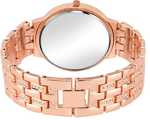 SELLORIA Brand A Analouge Gold Dial Gold Plated Watch Water Resistant Heart Color Changing for Bags & Purses for Girls& Women Key Chain Key Chain for Womens Ladies Girls Watch