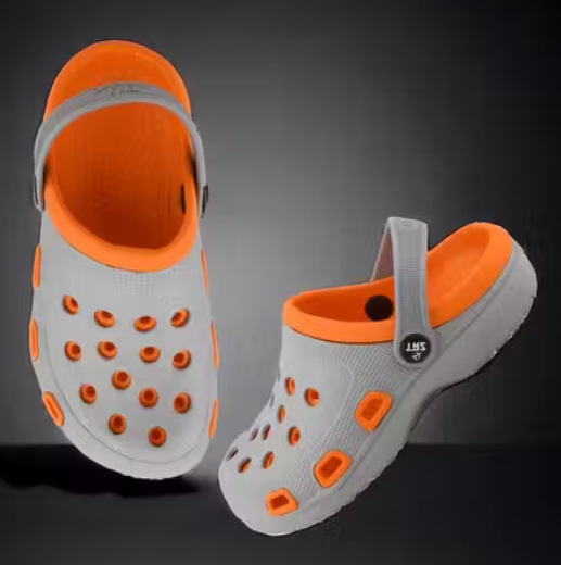 KRECX-1 GREY-ORG Clogs Men