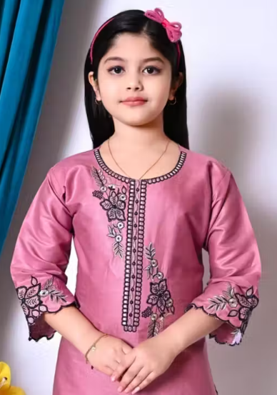 Kids frock & pant kurti Set
