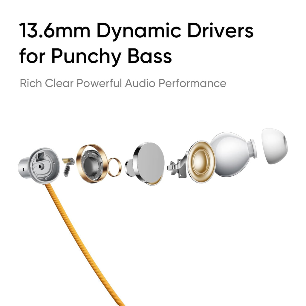 Realme Buds Wireless 5 ANC in Ear Bluetooth Headphones,50dB ANC, 13.6mm Dynamic Bass Driver,360° Spatial Audio,45ms Low Latency,Upto 38hrs Playback,IP55 Rating,Dual Device Connection (Midnight Black)