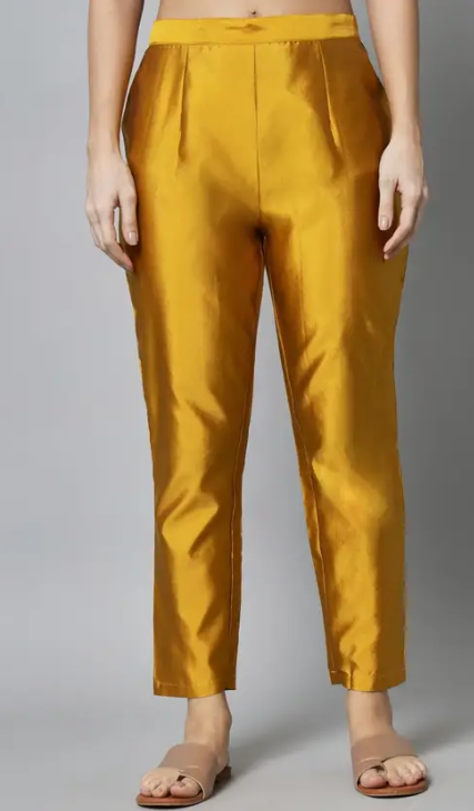 Women Cotton Silk Kurta Pant Set