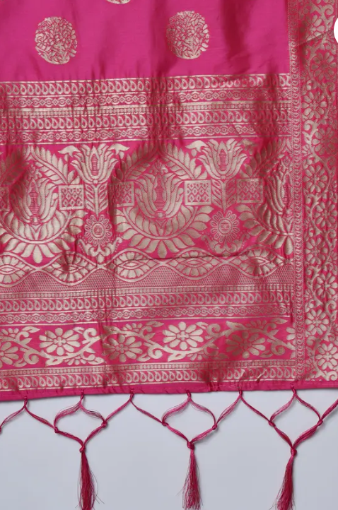 Women Cotton Silk Kurta Pant Set