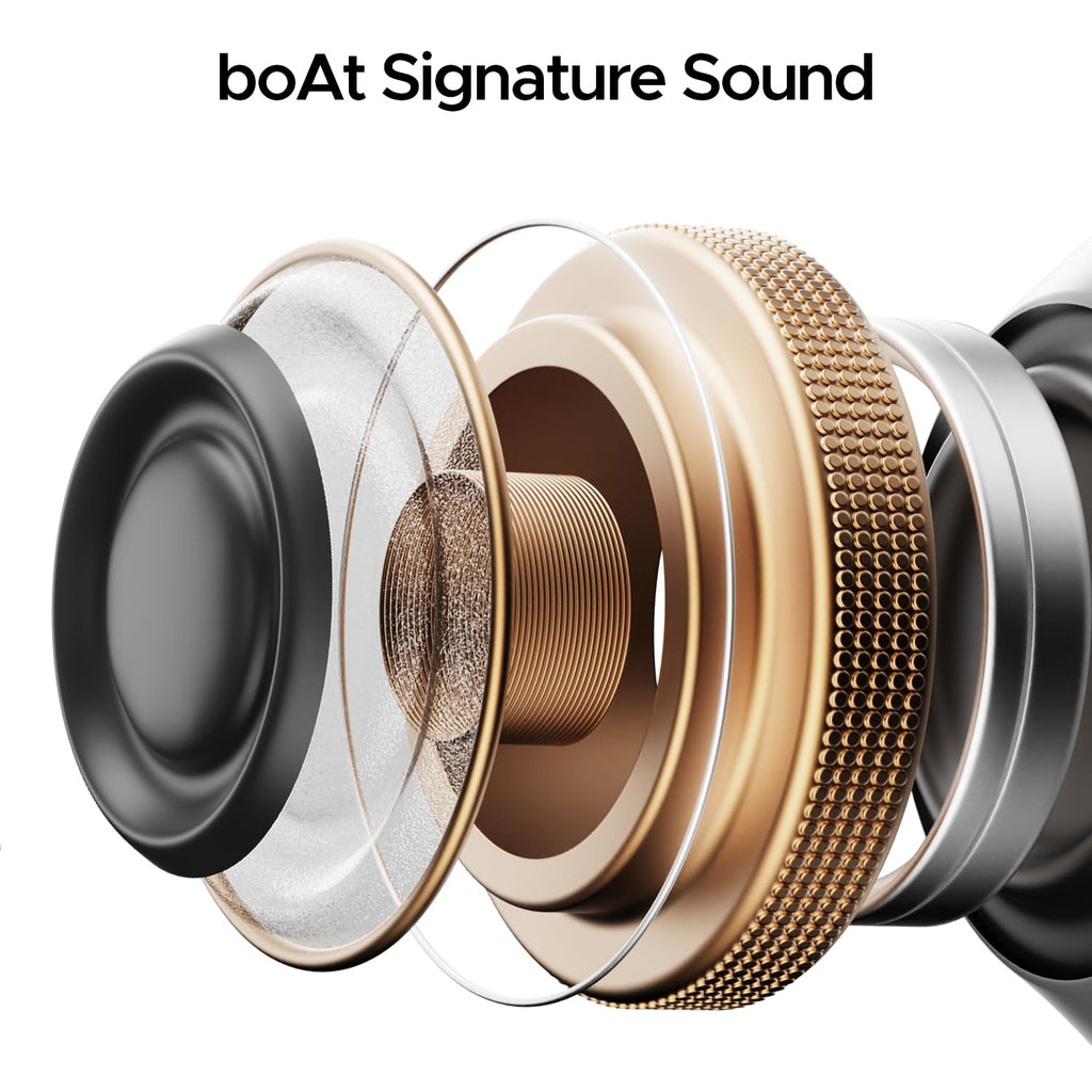 Boat Airdopes 311 Pro, 50H Battery, Fast Charge,ENx Tech, Transparent LID, Low Latency,Stream Ad Free Music via App Support, Bluetooth Earbuds, TWS Ear Buds Wireless Earphones with mic (Space Grey)