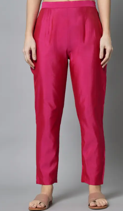 Women Cotton Silk Kurta Pant Set