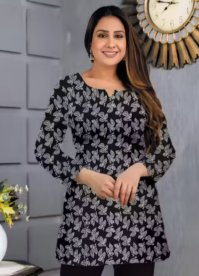 Short Kurti for women and girls Same as shown in the picture (Pack of 2)