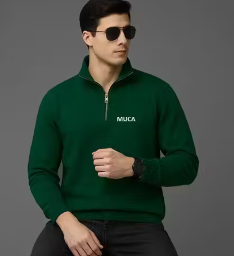Super Soft Sweatshirt half zipper for men