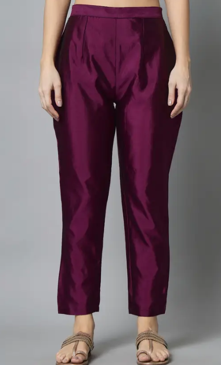 Women Cotton Silk Kurta Pant Set