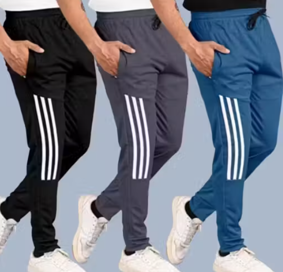 New Stylish Multicolor combo track pants for men | men track pants | track pants (Pack of 3)