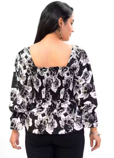 Women Latest Printed Design Full sleeve top
