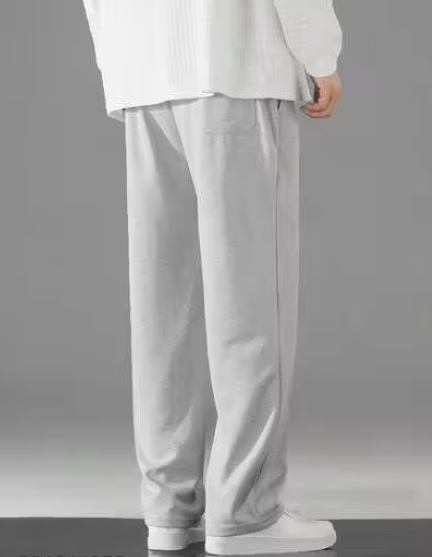 Milevine Men's Front Line Trouser–Loose Fit Polycotton with Elastic Waistband & Pockets |