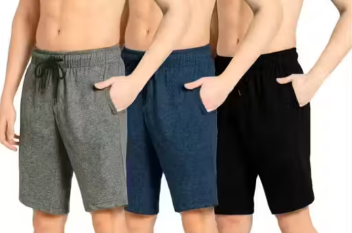 Elegant Glamorous Men's Shorts pack of 3 cotton