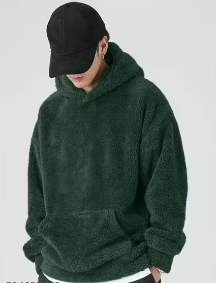 Trendy Men's Hoodie for winters | Fur hoodie for men