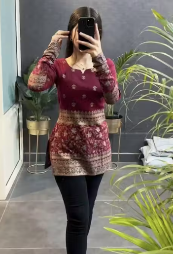 Printed Shot Kurti for girls & Women