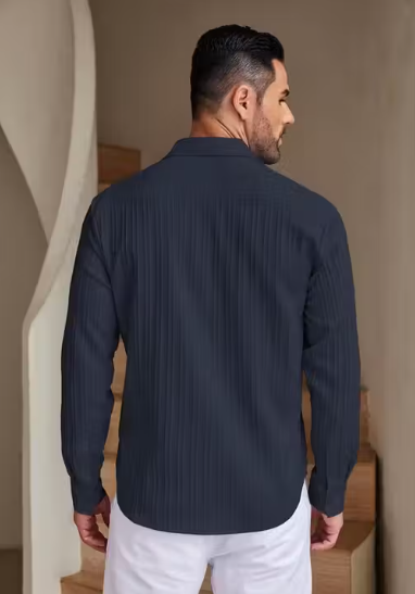 Shirt for men, Mens Textured shirt, popcorn shirt for men, popcorn shirt, Men's Regular Fit Popcorn Self Design Casual Shirt