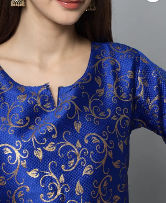 Women Cotton Silk Kurta Pant Set