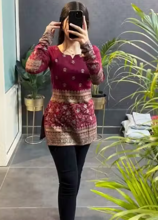 Printed Shot Kurti for girls & Women